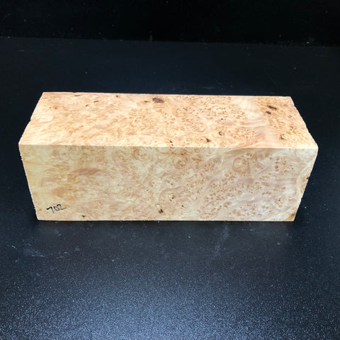 3.75x3.75x9 KD Maple Burl Wood Spindle Turning Blank (#00702)