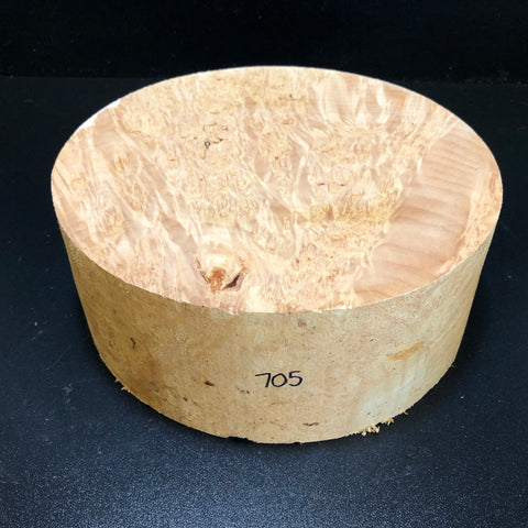 10"x3.75" KD Maple Burl Wood Bowl Turning Blank (#00705)