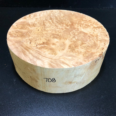 9"x3" KD Maple Burl Wood Bowl Turning Blank (#00708)