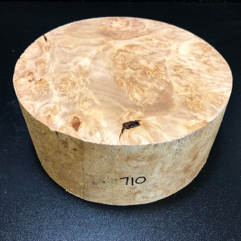 8x3.5 KD Maple Burl Wood Bowl Turning Blank (#00710)
