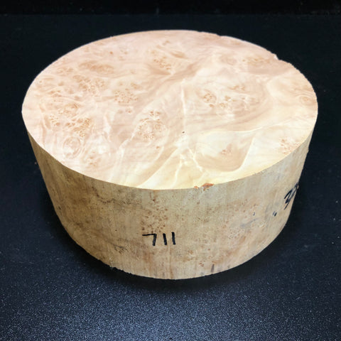 8x3.5 KD Maple Burl Wood Bowl Turning Blank (#00711)
