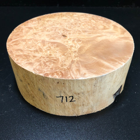 8"x3" KD Maple Burl Wood Bowl Turning Blank (#00712)