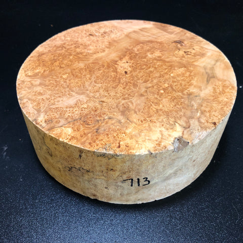8"x3" KD Maple Burl Wood Bowl Turning Blank (#00713)