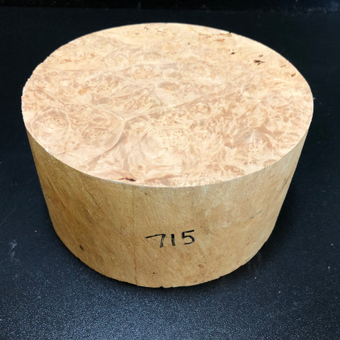 7x3.5 KD Maple Burl Wood Bowl Turning Blank (#00715)
