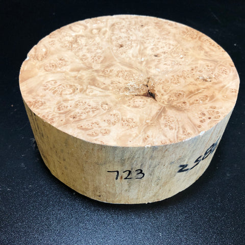 7"x3" KD Maple Burl Wood Bowl Turning Blank (#00723)
