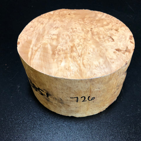 6"x3" KD Maple Burl Wood Bowl Turning Blank (#00726)