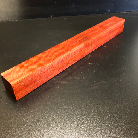 2"x2"x18" KD Figured Bloodwood Spindle Turning Blank (#0013)