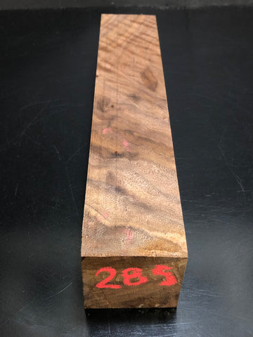 2"x2"x12" KD Figured Walnut Wood Spindle Turning Blank (#00285)