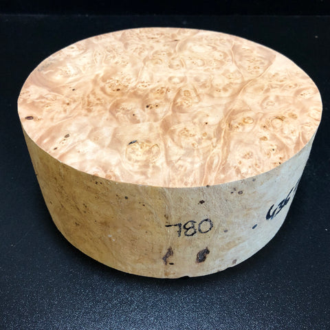 8"x3" KD Maple Burl Wood Bowl Turning Blank (#00780)