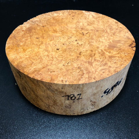 8"x2.5" KD Maple Burl Wood Bowl Turning Blank (#00782)