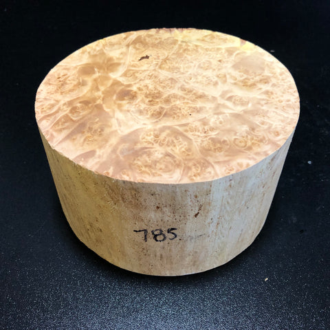 6x3.5 KD Maple Burl Wood Bowl Turning Blank (#00785)