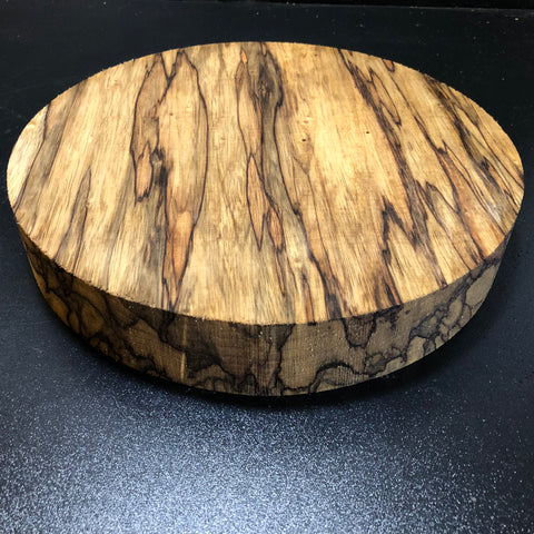 11"x2" KD Black Limba Exhibition Grade Wood Bowl Turning Blank (#00147)