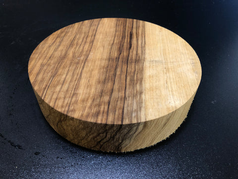 8"x2" KD Curly Black Limba Wood Bowl Turning Blank (#00165)