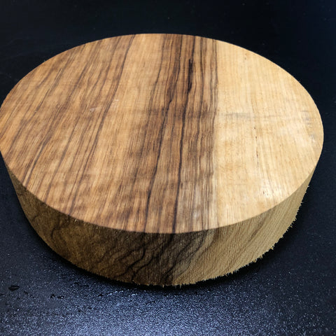 8"x2" KD Curly Black Limba Wood Bowl Turning Blank (#00165)