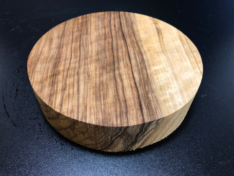 8"x2" KD Curly Black Limba Wood Bowl Turning Blank (#00166)