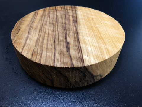 8"x2" KD Curly Black Limba Wood Bowl Turning Blank (#00169)