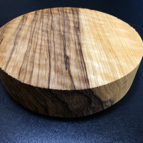 8"x2" KD Curly Black Limba Wood Bowl Turning Blank (#00169)