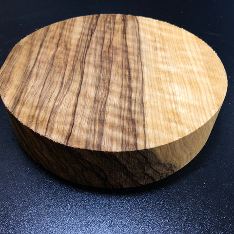 8"x2" KD Curly Black Limba Wood Bowl Turning Blank (#00170)
