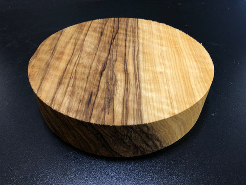 8"x2" KD Curly Black Limba Wood Bowl Turning Blank (#00171)