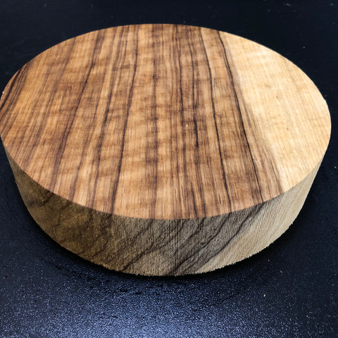 8"x2" KD Curly Black Limba Wood Bowl Turning Blank (#00174)