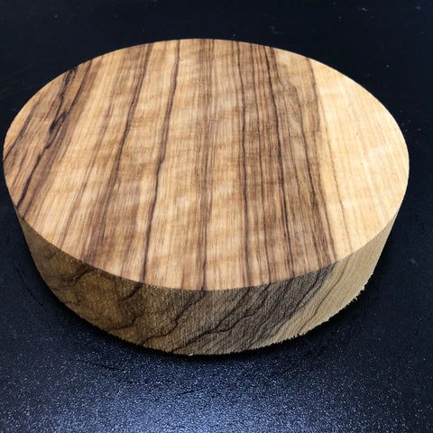 8"x2" KD Curly Black Limba Wood Bowl Turning Blank (#00175)