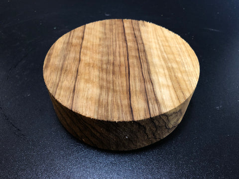 6"x2" KD Curly Black Limba Wood Bowl Turning Blank (#00177)