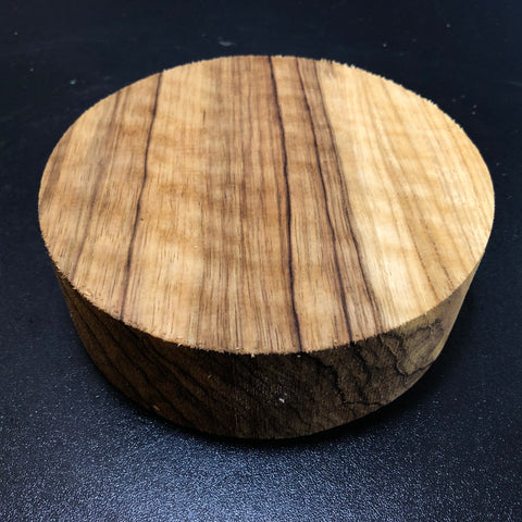 6"x2" KD Curly Black Limba Wood Bowl Turning Blank (#00177)