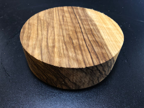 6"x2" KD Curly Black Limba Wood Bowl Turning Blank (#00178)