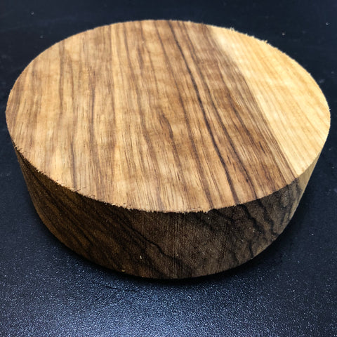 6"x2" KD Curly Black Limba Wood Bowl Turning Blank (#00178)