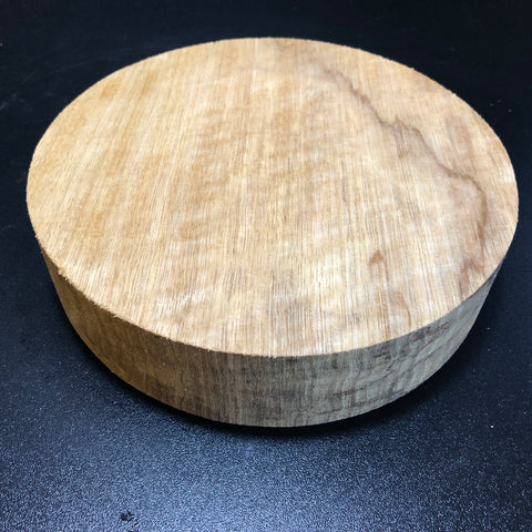 8"x2" KD Curly White Limba Wood Bowl Turning Blank (#00181)
