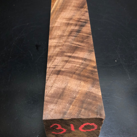 2"x2"x10" KD Figured Walnut Wood Spindle Turning Blank (#00310)