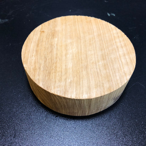 6"x2" KD Curly White Limba Wood Bowl Turning Blank (#00193)