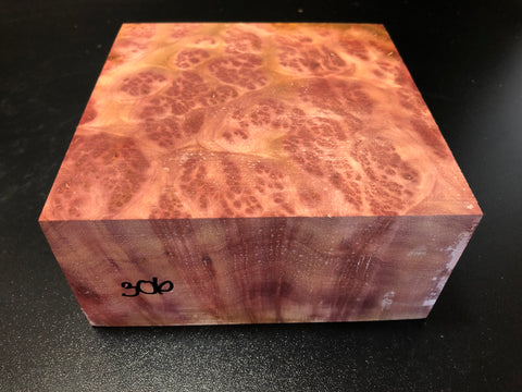 6.5"x6.5"x3" Camphor Burl Wood Turning Blank (#00306)