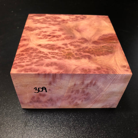 5.5"x5.5"x3" Camphor Burl Wood Turning Blank (#00309)
