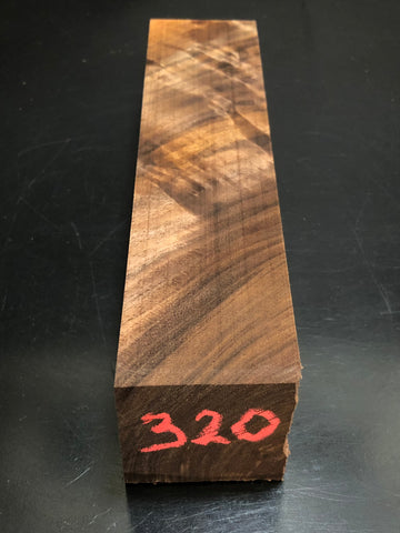 2"x2"x10" KD Figured Walnut Wood Spindle Turning Blank (#00320)