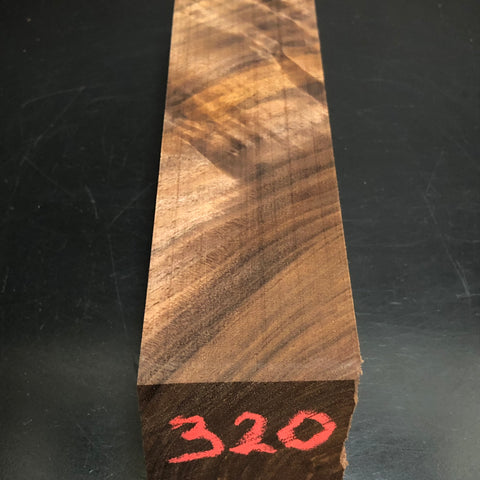 2"x2"x10" KD Figured Walnut Wood Spindle Turning Blank (#00320)