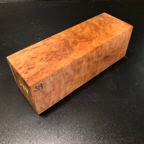 3"x3"x9.5" Camphor Burl Wood Turning Blank (#00319)