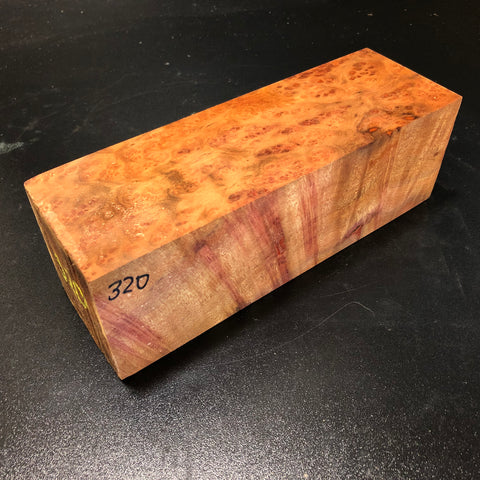 3"x3"x9" Camphor Burl Wood Turning Blank (#00320)