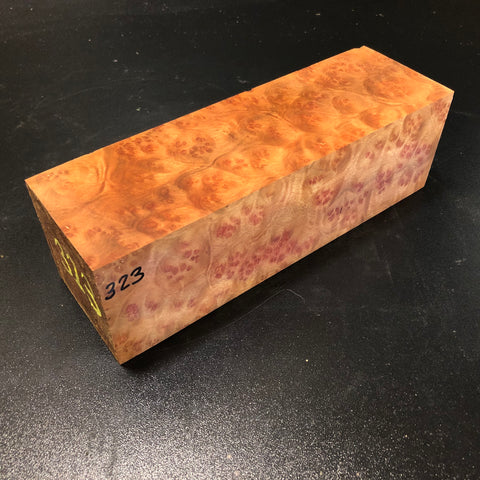 3"x3"x9" Camphor Burl Wood Turning Blank (#00323)