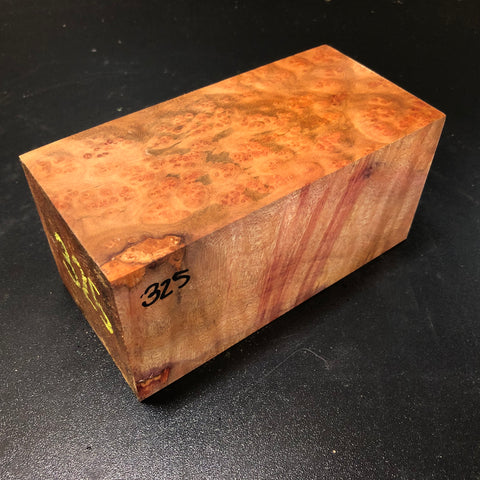 3"x3"x6.5" Camphor Burl Wood Turning Blank (#00325)