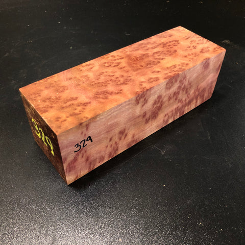 2.5"x2.5"x7.75" Camphor Burl Wood Turning Blank (#00329)