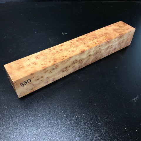 2.5"x2.5"x15.5" Camphor Burl Wood Turning Blank (#00326)
