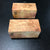 2"x2"x4.25" Camphor Burl Wood (2 pcs) Turning Blank (#00337)