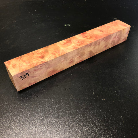 1.5"x1.5"x11" Camphor Burl Wood Turning Blank (#00339)