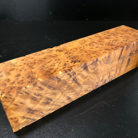 3"x3"x12 Thuya Burl Wood Turning Blank (#00343)