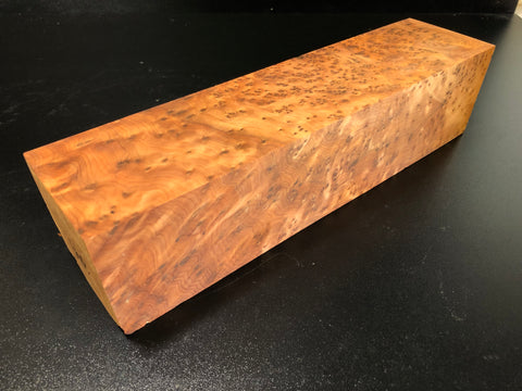 3"x3"x12 Thuya Burl Wood Turning Blank (#00344)
