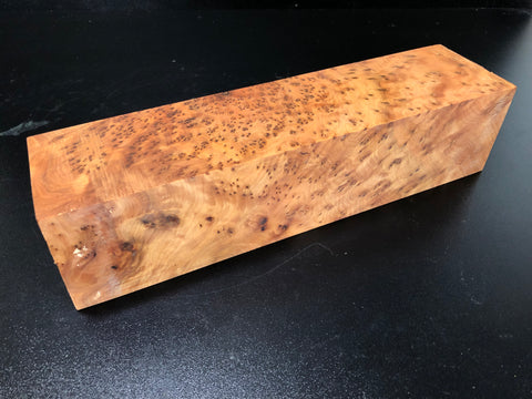 3"x3"x12 Thuya Burl Wood Turning Blank (#00345)
