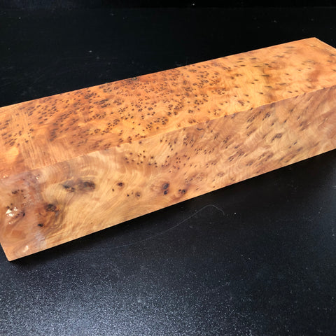 3"x3"x12 Thuya Burl Wood Turning Blank (#00345)