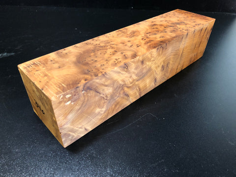 3"x3"x12 Thuya Burl Wood Turning Blank (#00346)