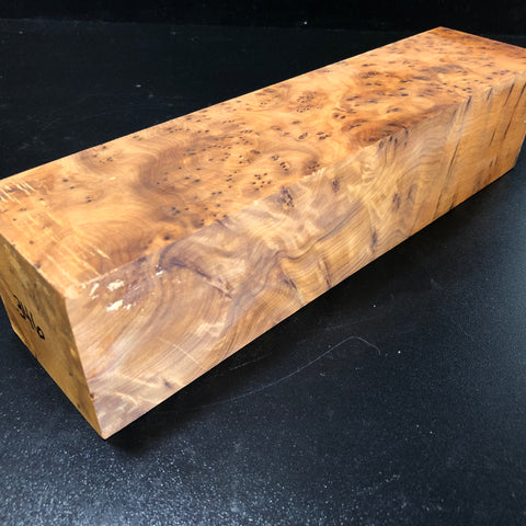 3"x3"x12 Thuya Burl Wood Turning Blank (#00346)